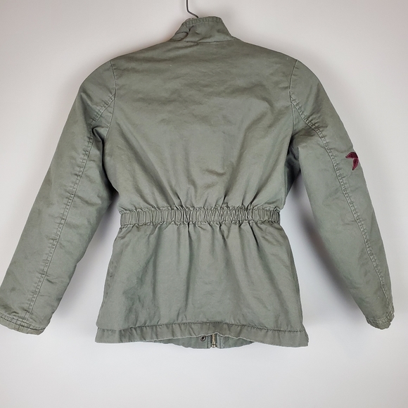 Joujou Olive Green Embroidered Coat - Picture 3 of 8